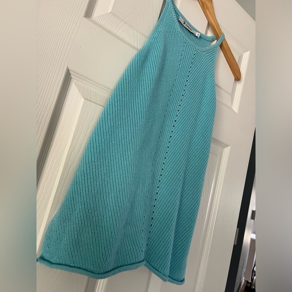 Blue Knit Halter Top Size S - Picture 3 of 4